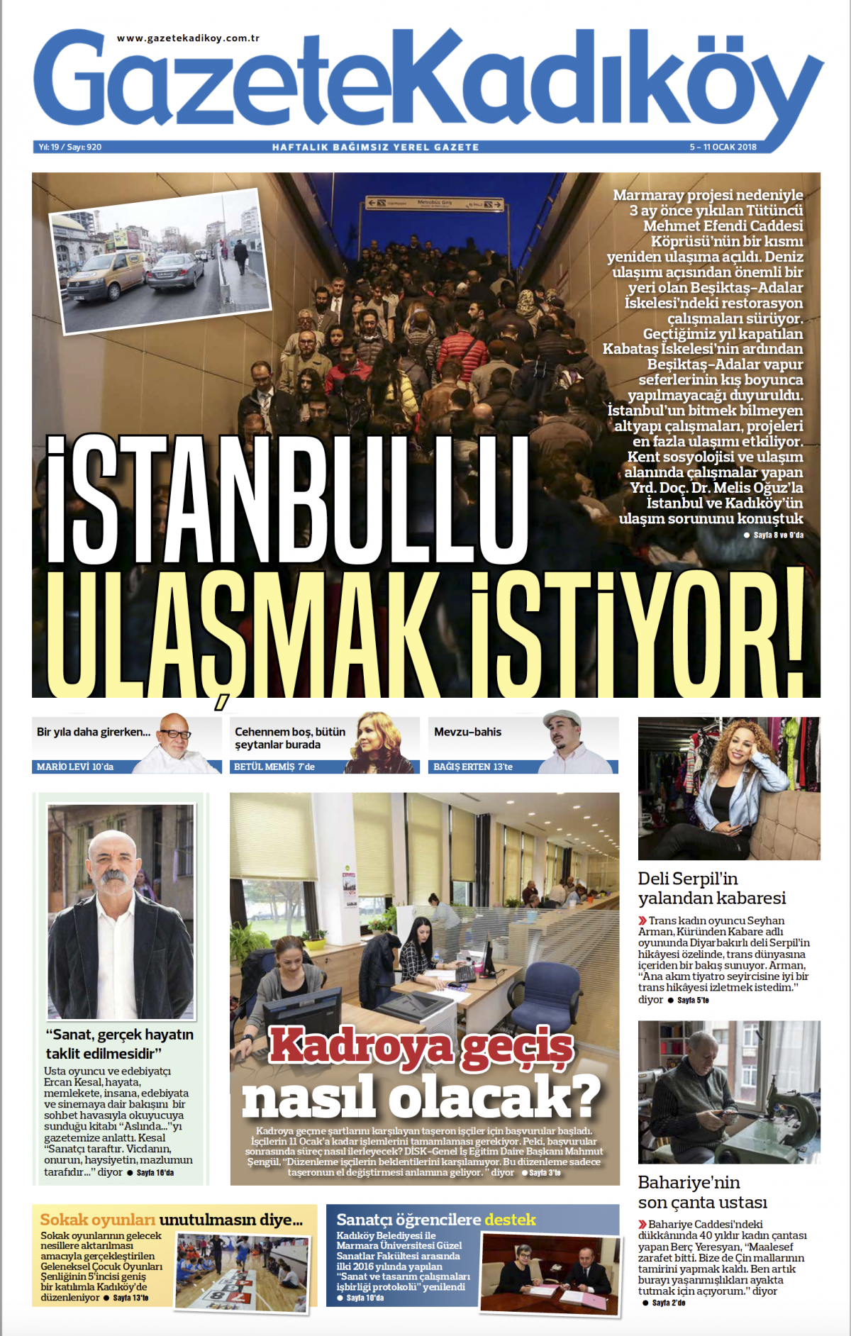 Gazete Kadıköy - 920. SAYI